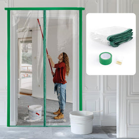 PICK FOR LIFE dust barrier door with zipper closure enables hands-free access while containing dust.