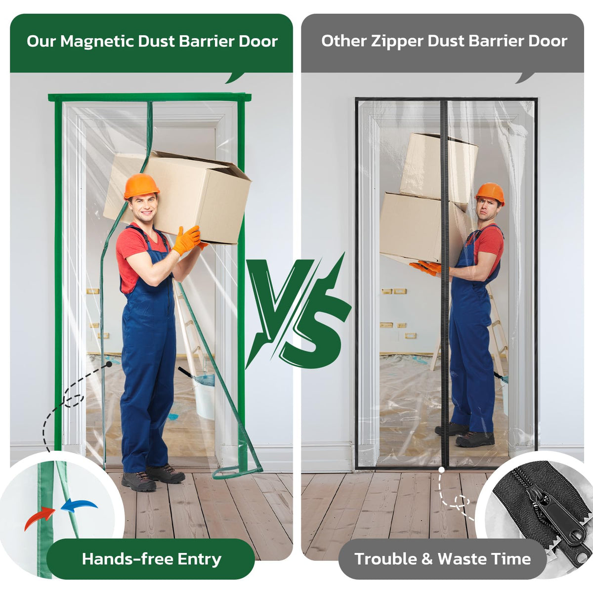 PICK FOR LIFE easy installation demonstrates quick setup for clean remodeling zones.