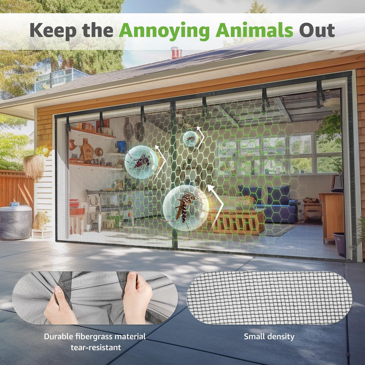 Pick For Life fiberglass mesh delivers durable ventilation and tear resistance.