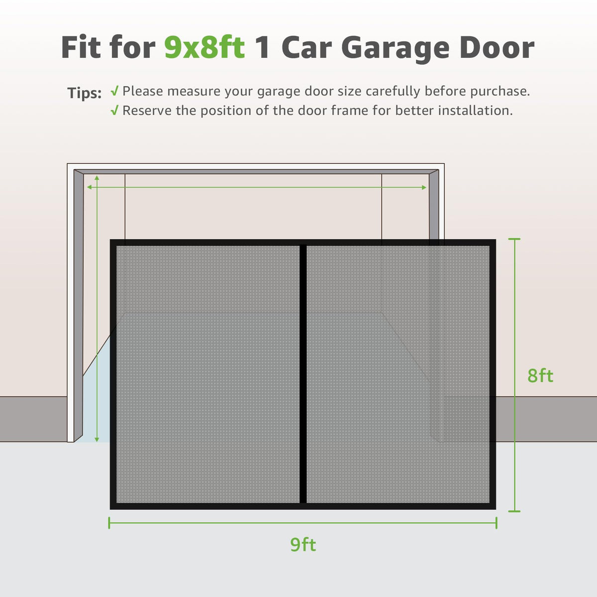 Pick For Life screen features heavy-duty bottom weights to stay in place.