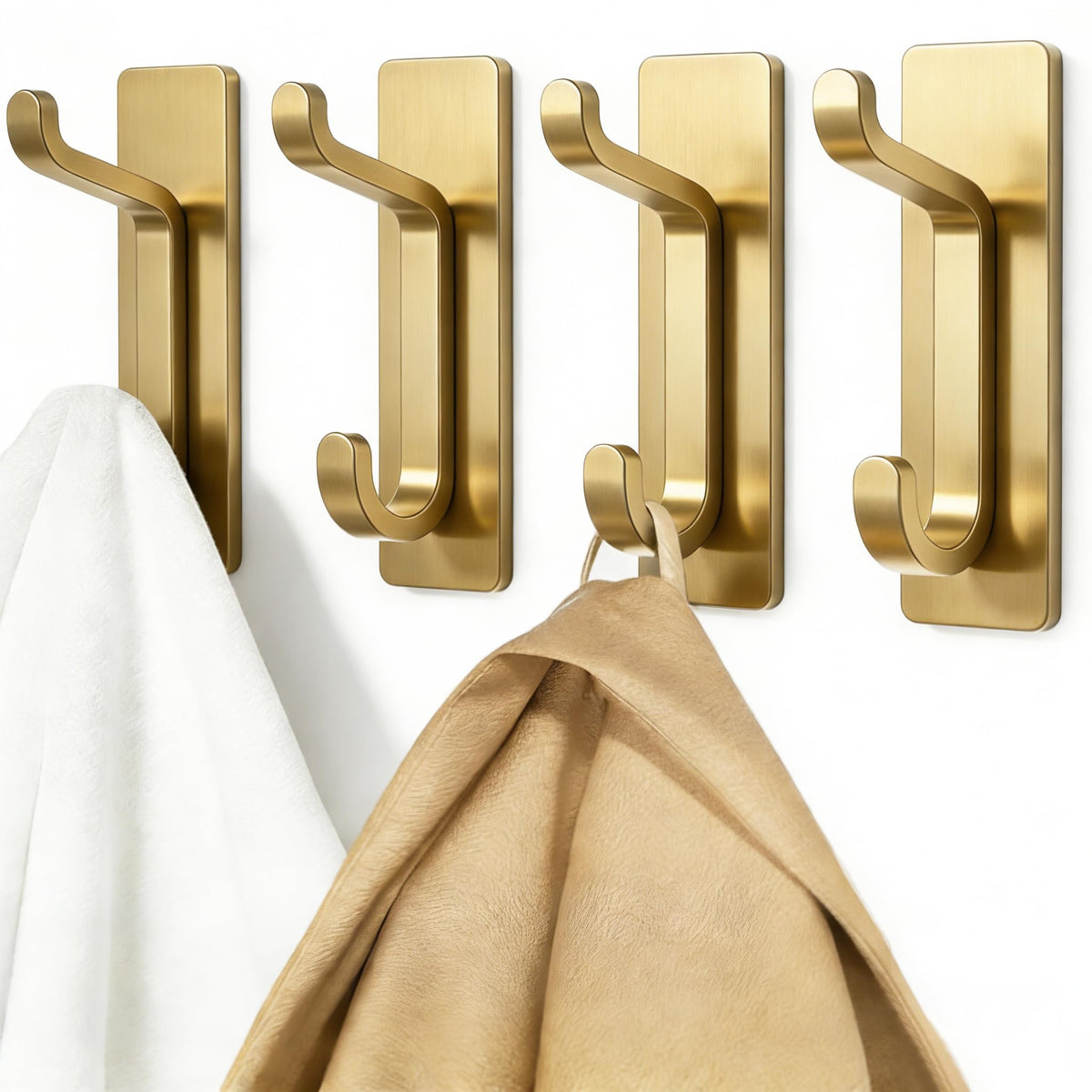 Pickpiff brushed gold door hanger adds subtle elegance to any space