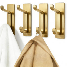 Pickpiff brushed gold door hanger adds subtle elegance to any space