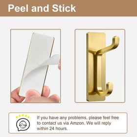 Pickpiff peel-and-stick wall hooks install in seconds without tools