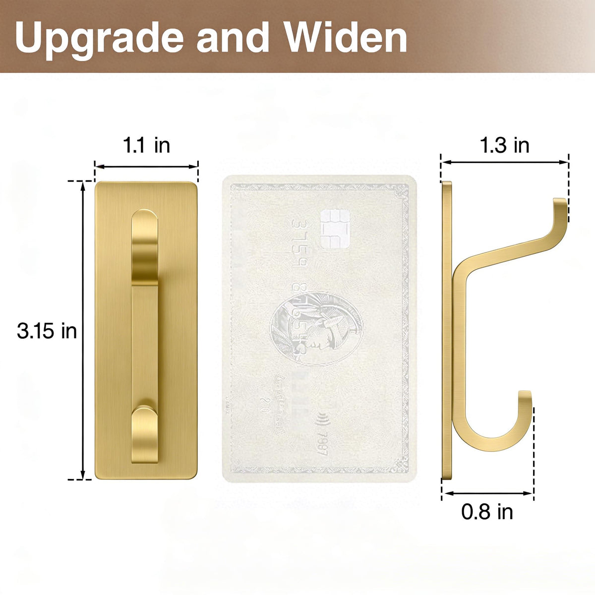 Pickpiff stainless bathroom hooks resist moisture and rust for long-term use