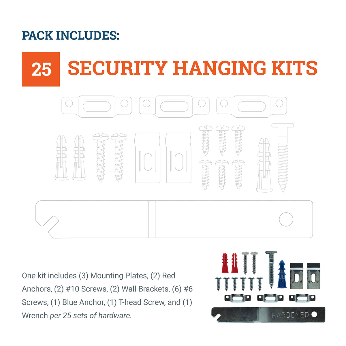 Picture Hang Solutions security frame lock wall brackets enable discreet mounting