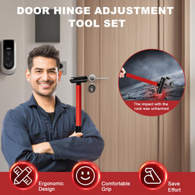 Picura door hinge adjuster 0.98 in diameter handles large hinges.