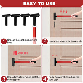 Picura hinge adjuster in use shows smooth rotation.