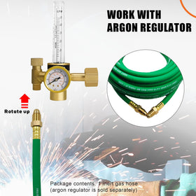 Pidnsrozo argon hose demonstrates 200 psi pressure rating for demanding tasks
