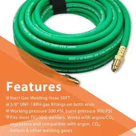 Pidnsrozo argon hose connected to gas tanks in a mobile setup