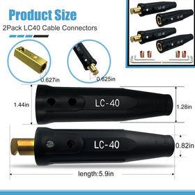 Pidnsrozo LC-40 female connector showing face-to-face contact for maximum conductivity.