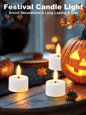 PIDZPOW flameless tea light with remote enables easy timer settings for ambient dining.