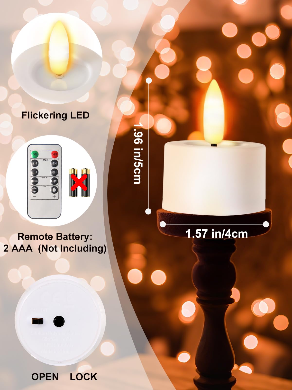 PIDZPOW six-pack set offers versatile ambiance for events and home.