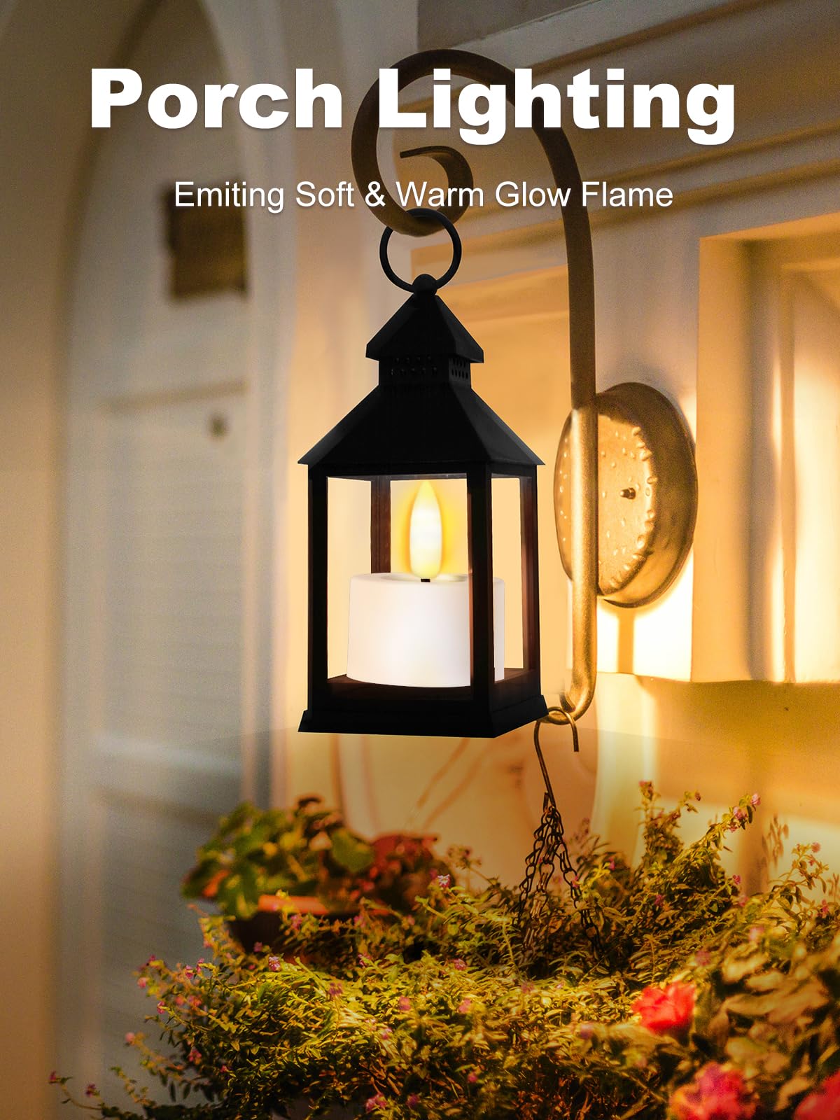 PIDZPOW warm LED flame mimics real candlelight for cozy evenings.