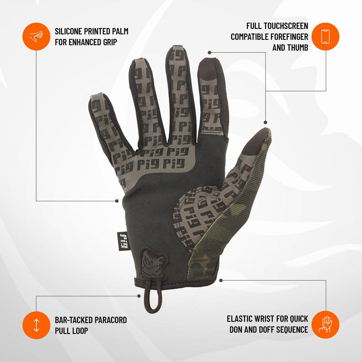 PIG Delta Utility Gloves feature breathable materials for extended comfort.