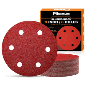 Pihemum 9-inch drywall sanding disc 40 grit for aggressive initial smoothing