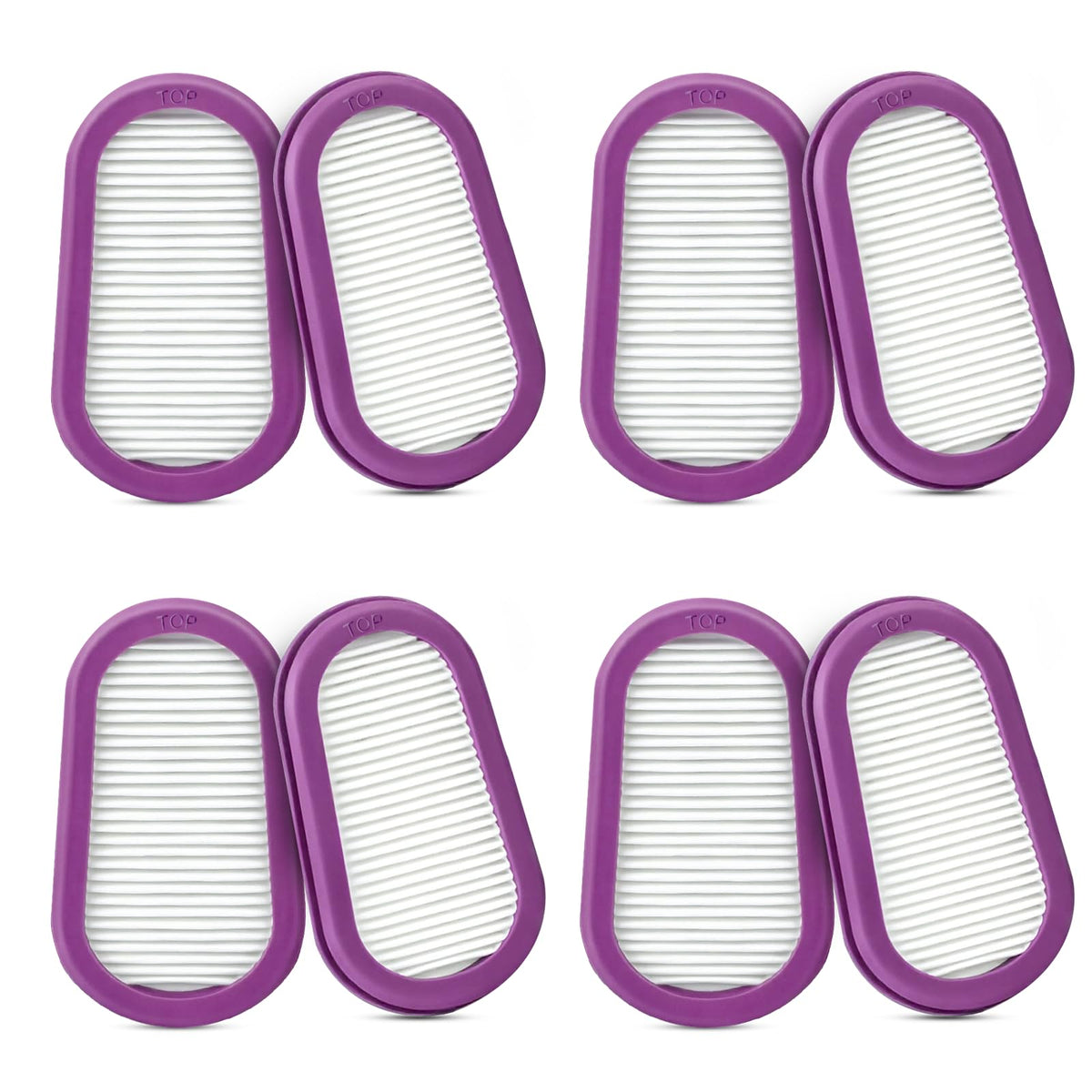 PIHIL 8-pack P100 filters front view for reliable filtration.