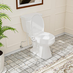 PIKETS bidet reduces toilet paper use with adjustable water spray.
