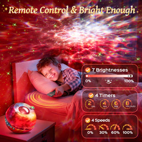Wide ceiling coverage from PIKOY Galaxy Projector creates immersive starlit room.