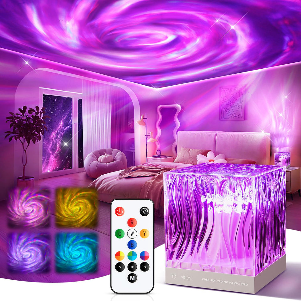 PIKOY Galaxy Projector creates immersive ceiling spiral galaxy for bedtime.