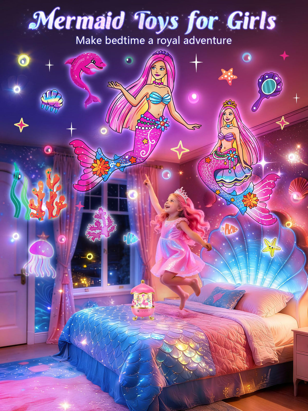 PIKOY Mermaid 18 educational films spark bedtime imagination