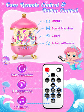 PIKOY princess room decor mermaid light adds charm to the bedroom