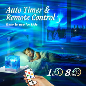 PIKOY Remote control enables easy color and brightness adjustments from bed.