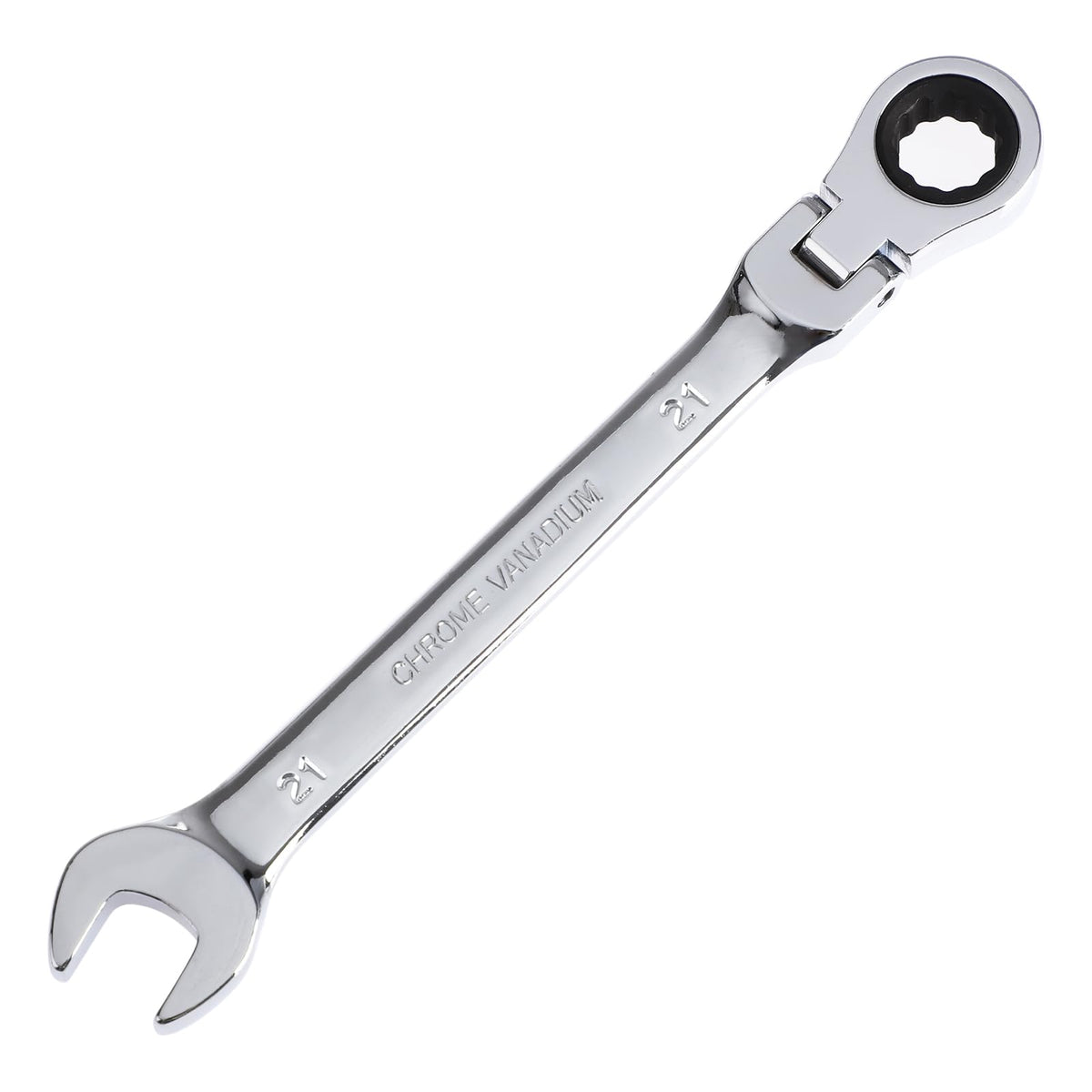 Pilida 21mm ratcheting wrench with compact head for tight spaces