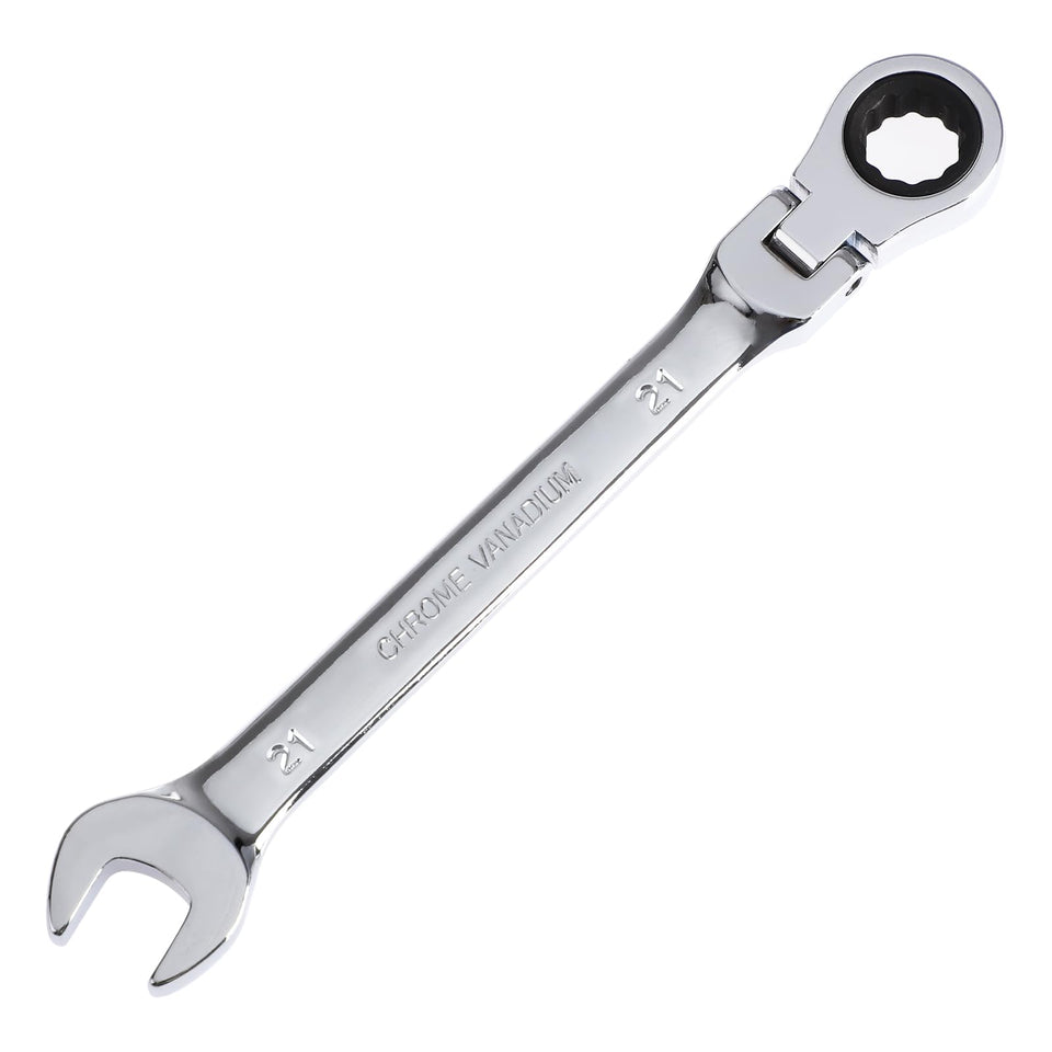 Pilida 21mm ratcheting wrench with compact head for tight spaces