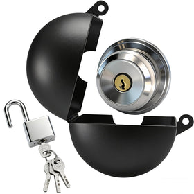 PILISPARK door knob lockout device on a round knob enhances privacy and security.