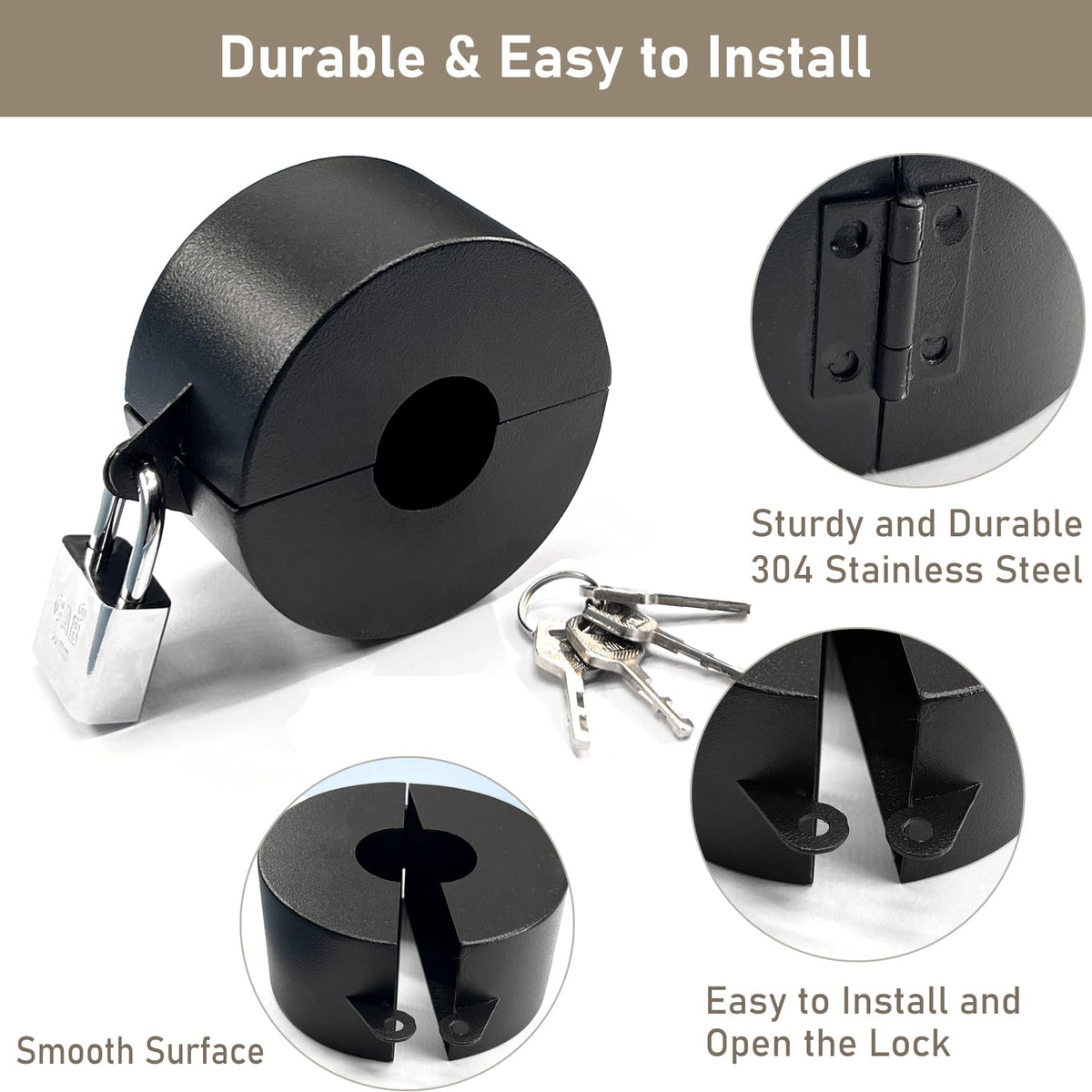 PILISPARK easy-install door lockout demonstrates quick, tool-free setup.