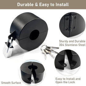 PILISPARK easy-install door lockout demonstrates quick, tool-free setup.