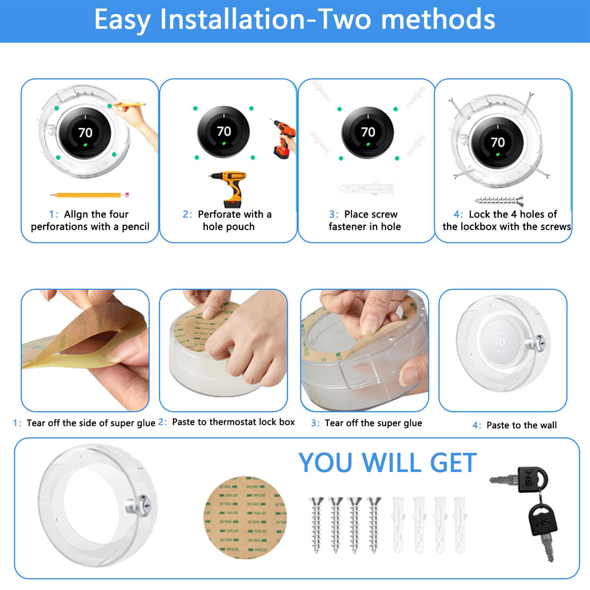 PILISPARK energy control thermostat guard supports efficient temperature management