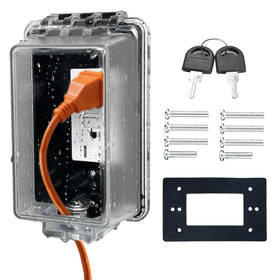 PILISPARK outdoor outlet cover with lock for pet and child safety