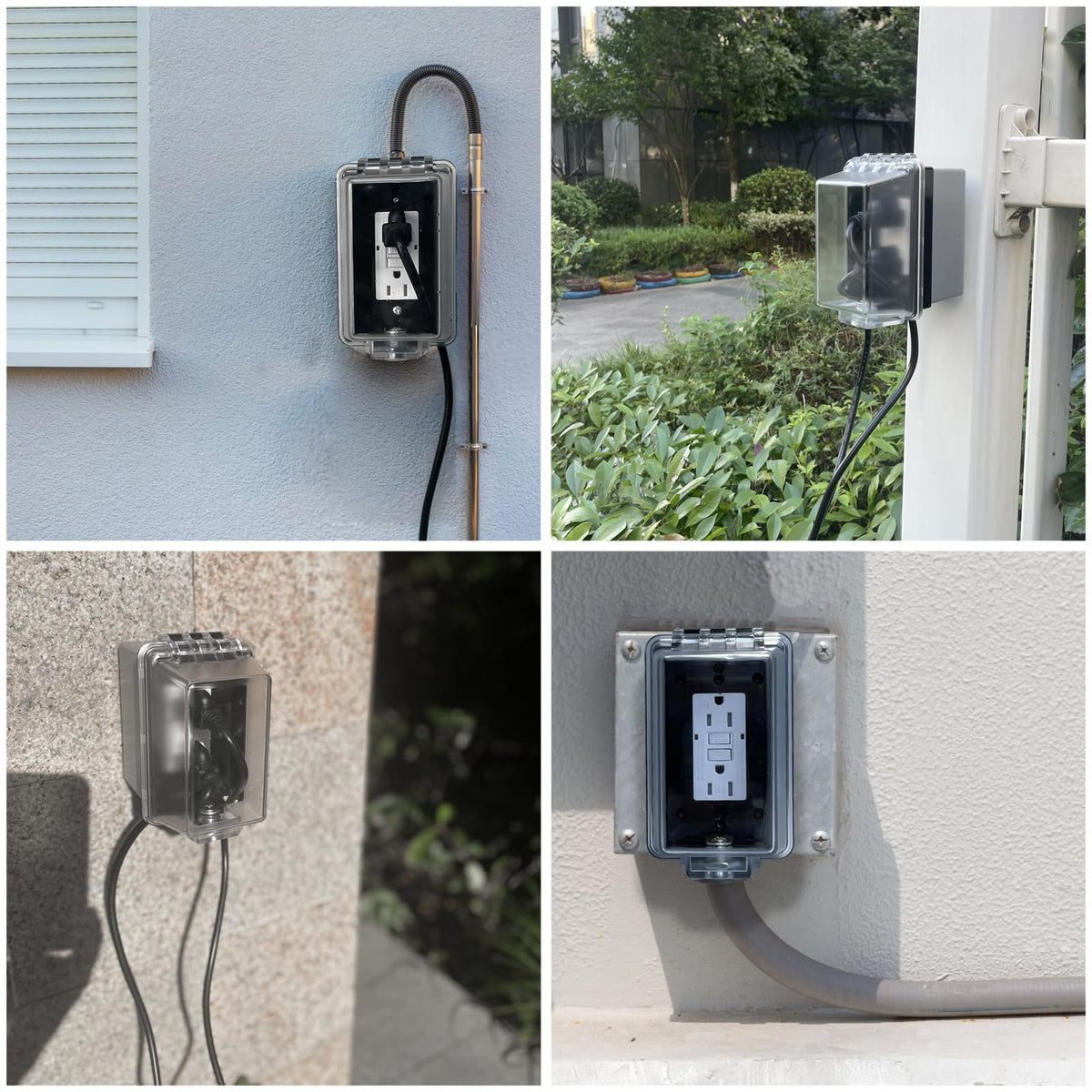 PILISPARK easy-installation kit for outdoor outlet protection