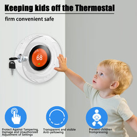 PILISPARK easy install round guard fits quickly around the thermostat
