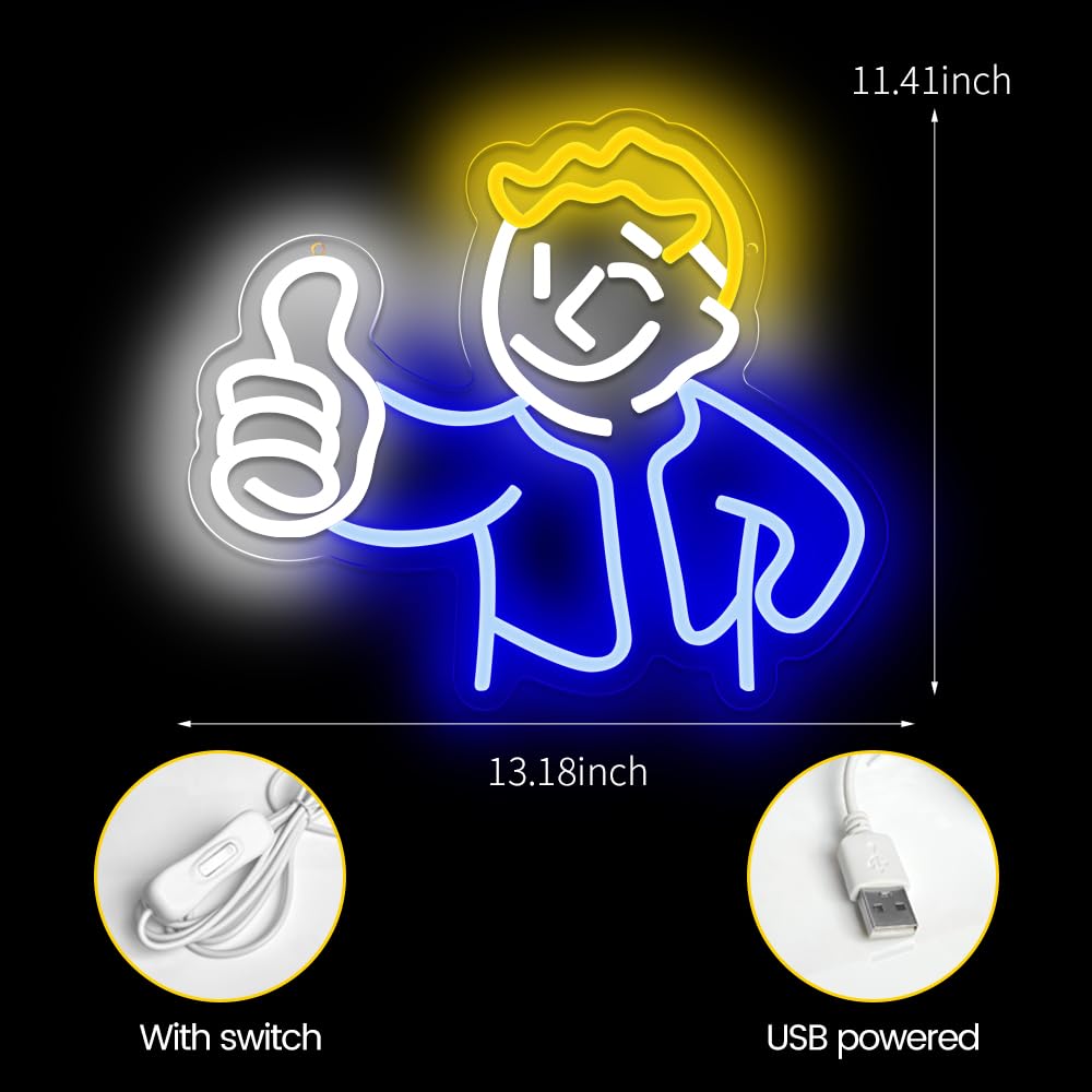 PILOYINDE gaming-neon-light adds vibrant bedroom decor