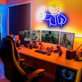 PILOYINDE vault-boy-art-neon-lights elevate shelves