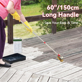 PIMEKOY 3-inch paint brush included for smooth finishes on trims and edges.