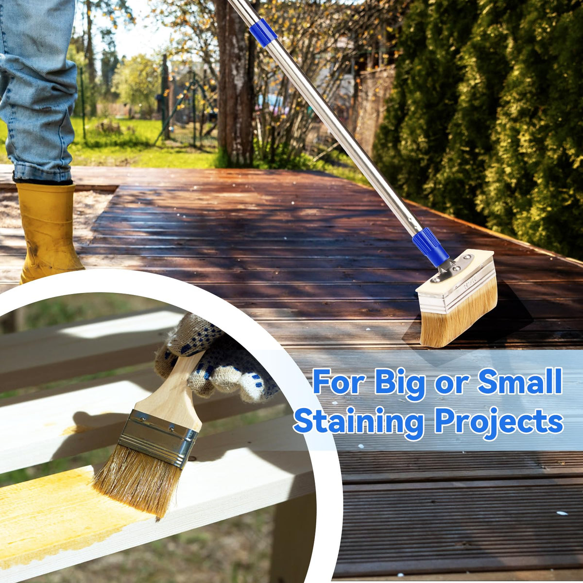 PIMEKOY included 3-inch brush enables precise edges and detail work.