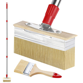 PIMEKOY 60-inch long handle deck stain brush for quick exterior coverage.