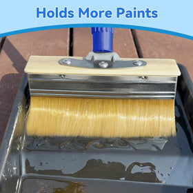 PIMEKOY four-section poles let you customize length for comfort during staining.