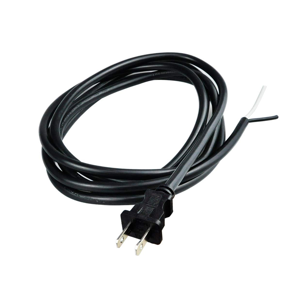 PINFOX 2-prong polarized power cord 10 ft for tools and appliances