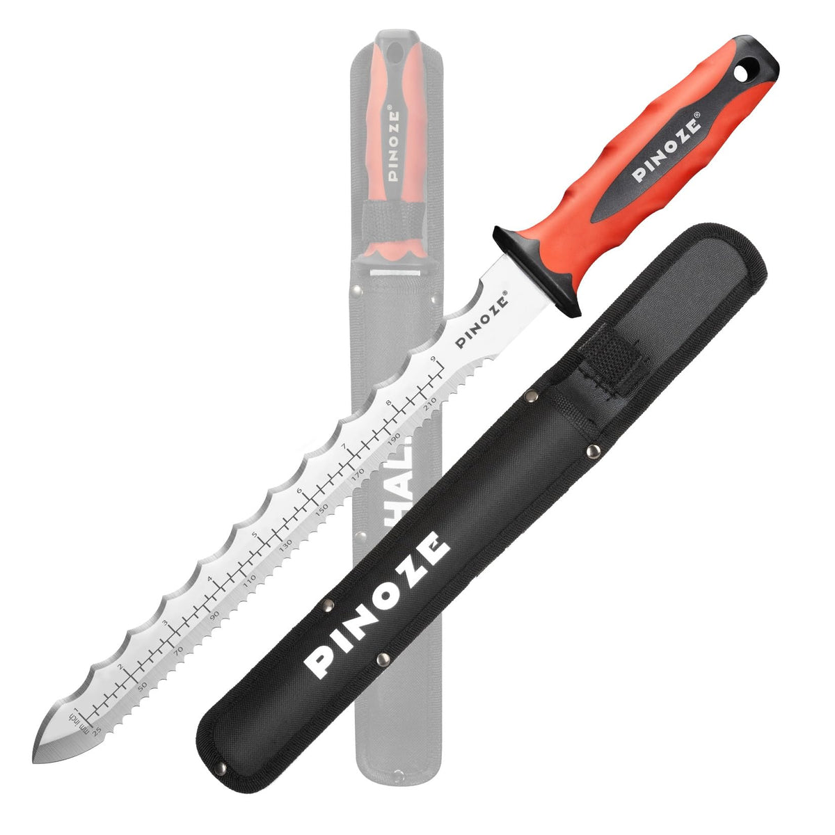 PINOZE 11-inch insulation knife with stainless blade for precise foam cutting