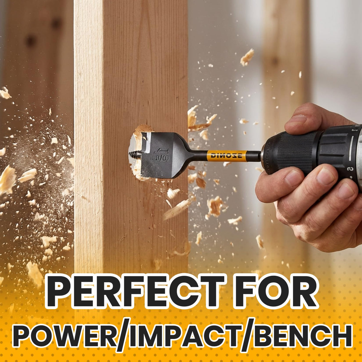 PINOZE heat-dissipation blades help maintain performance during use.