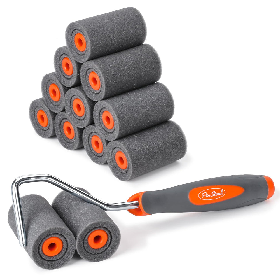 PinStone 2-inch foam roller kit for precise wall coverage.