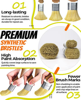 PinStone 2-inch flat brush for larger surfaces and smooth finish.