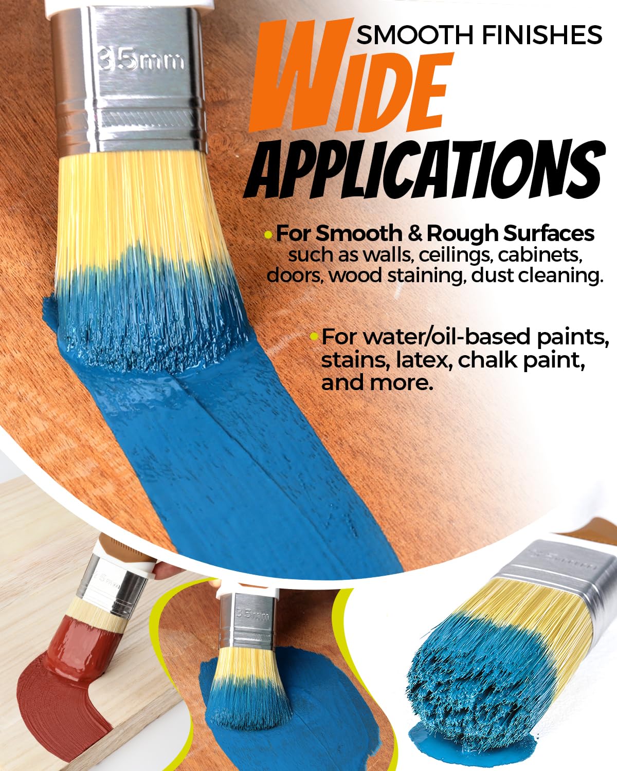 PinStone rubber handle improves grip and reduces hand fatigue.