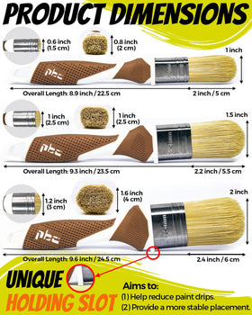 PinStone sturdy ferrule ensures durable construction and easy cleaning.