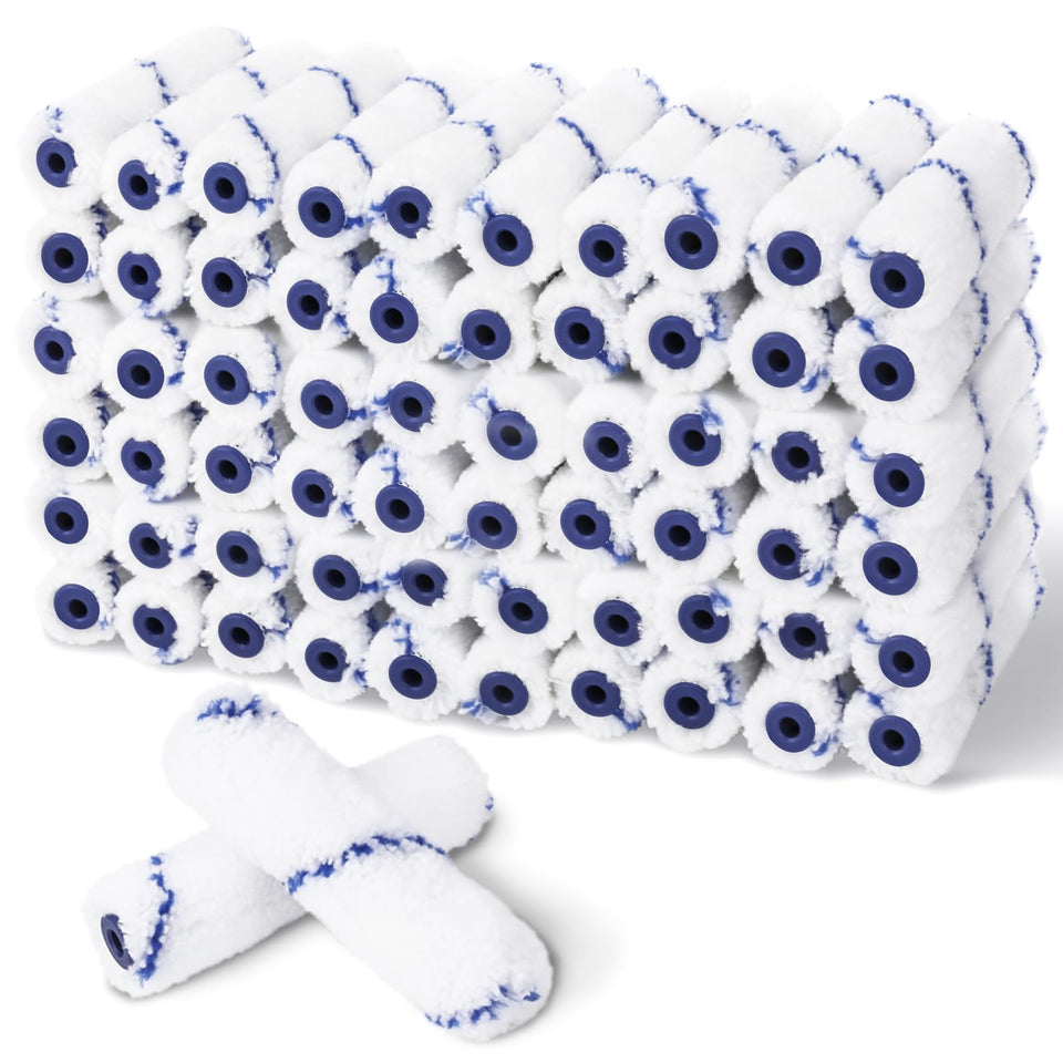 PinStone 60-piece 4-inch microfiber roller covers for smooth, even paint application