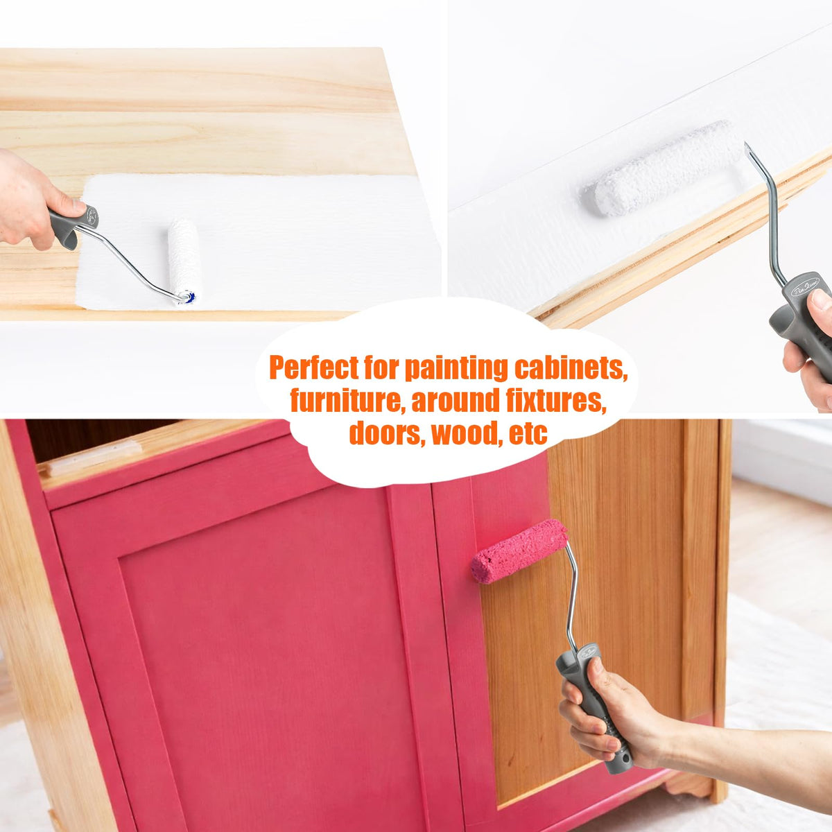 PinStone versatile roller covers compatible with all paints and stains